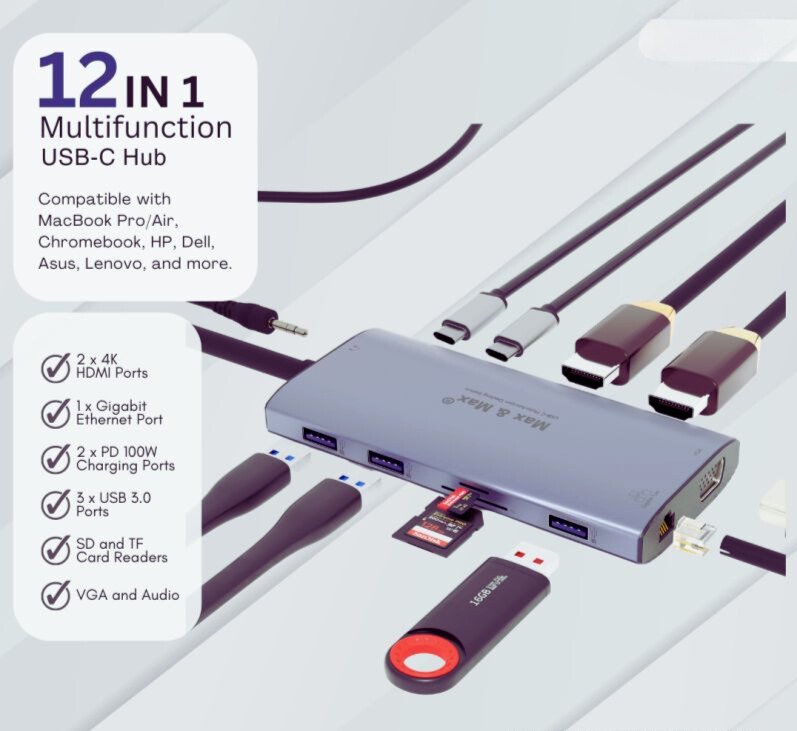 12-in-1-Multi-Function-USB-C-Hub-Adapter-Dock-Station.