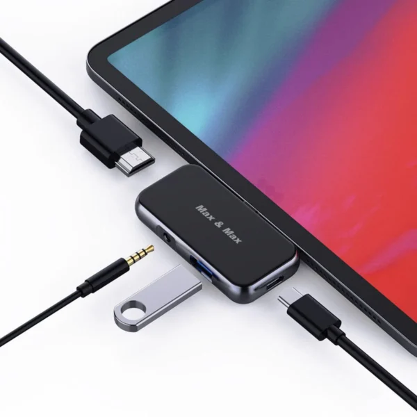 4-in-1 USB-C Hub with HDMI 4K, RJ45, 1000 Mbps - Image 2