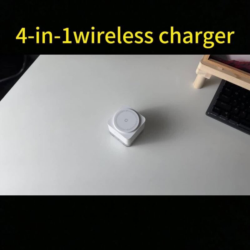 3-in-1 Wireless Charger, 15W Multi-Device Charging Station With Ambient Night Light, Fast Travel Dock Stand for iPhone, iWatch, AirPods - USB Power, 36V Max Voltage, Ideal For Bedside - Image 8