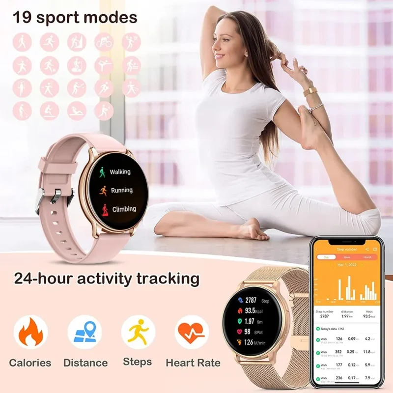 Smart Watch Women Custom Dial Watches Men Sport Fitness Tracker Heart Rate Smartwatch For Android IOS - Image 5