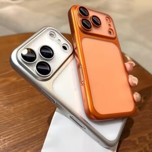 [ultra thin matte case] ultra thin matte transparent case for iphone 17 pro max, 17pro, and 17promax, featuring a hard pc cover and lens film