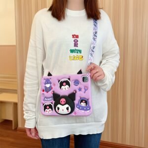[cute kuromi case] sanrio kuromi tablet case | cute aesthetic soft shell, cartoon luxury silicone protective case for ipad
