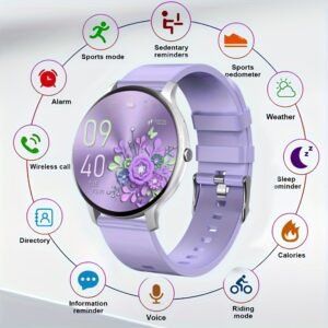 smart watch gift for women, pedometer, distance, calories, 100+ sports modes, multi functional smartwatch, weather, stopwatch, timer, alarm, flashlight, mini games, remote photography, find phone, voice assistant, ultra smart watch, digital watches for men, rugged smart watch for men, ultra thin smart watch, small smart watch, fitness tracker, health monitoring, compact design, sleek smartwatch, durable build, lightweight wearable, multifunctional watch, smart pedometer,