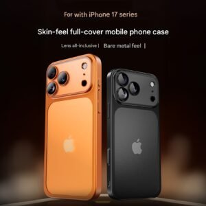 Home asus for iphone 17/iphone 17 pro/iphone 17 pro max features an integrated electroplated matte shell that is lightweight and fingerprint resistant, fully covers the camera, has a matte texture on the back, and comes in a starry orange color.