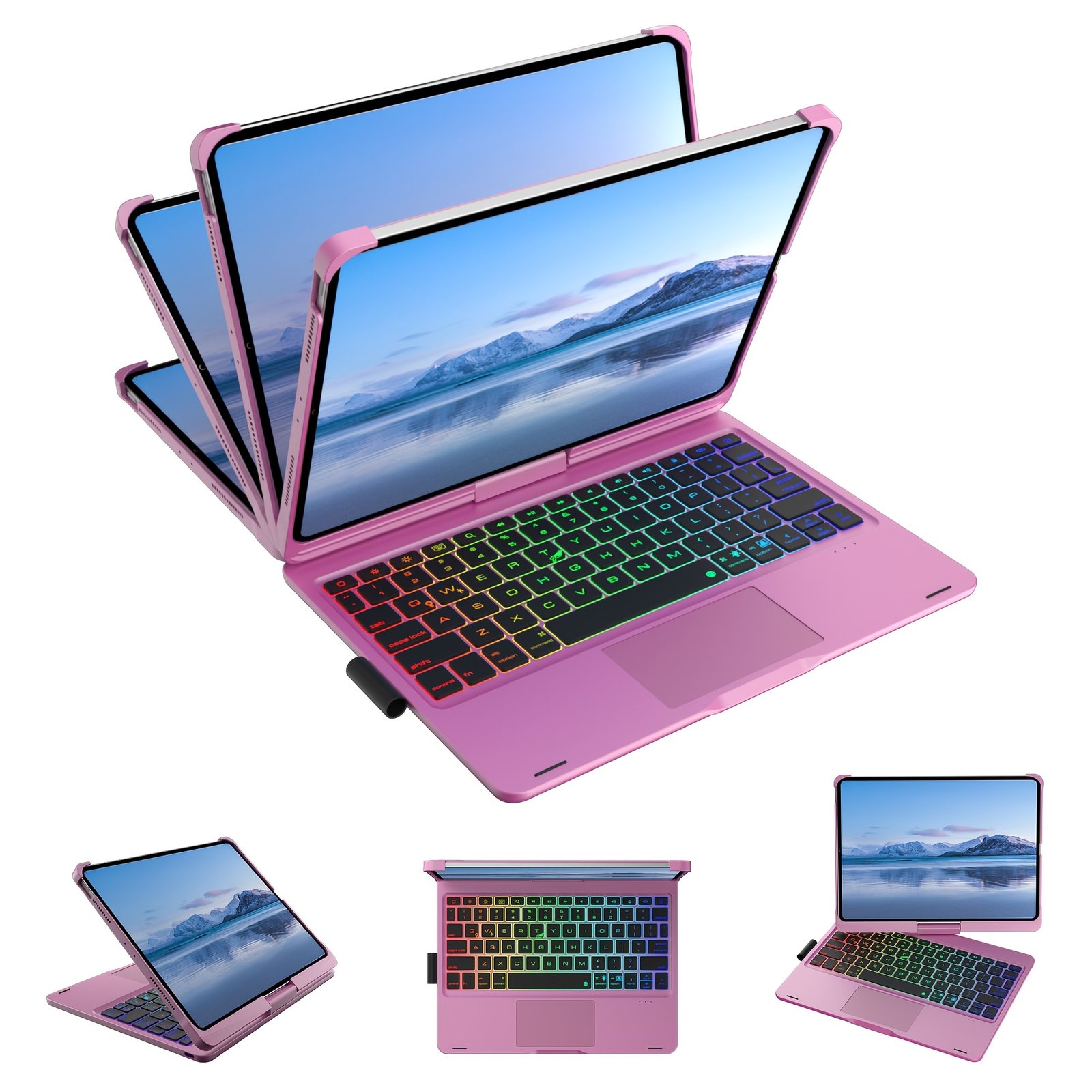 tablet case with keyboard, 360° rotatable, 7 color backlight, multi touch trackpad, light, for ipad (10.9", 2022) & ipad 11th (a16, 2025) tablet case with keyboard, 360° rotatable, 7 color backlight, multi touch trackpad, light, for ipad (10.9", 2022) & ipad 11th (a16, 2025)
