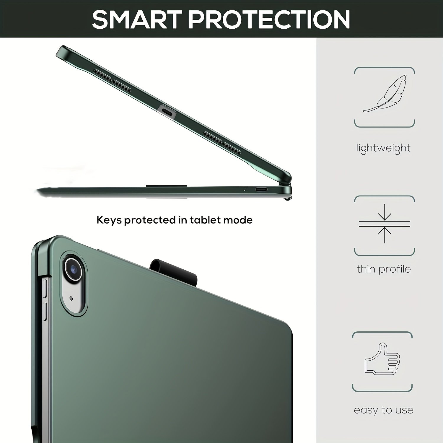 tablet case with keyboard, 360° rotatable, 7 color backlight, multi touch trackpad, light, for ipad (10.9", 2022) & ipad 11th (a16, 2025) tablet case with keyboard, 360° rotatable, 7 color backlight, multi touch trackpad, light, for ipad (10.9", 2022) & ipad 11th (a16, 2025)