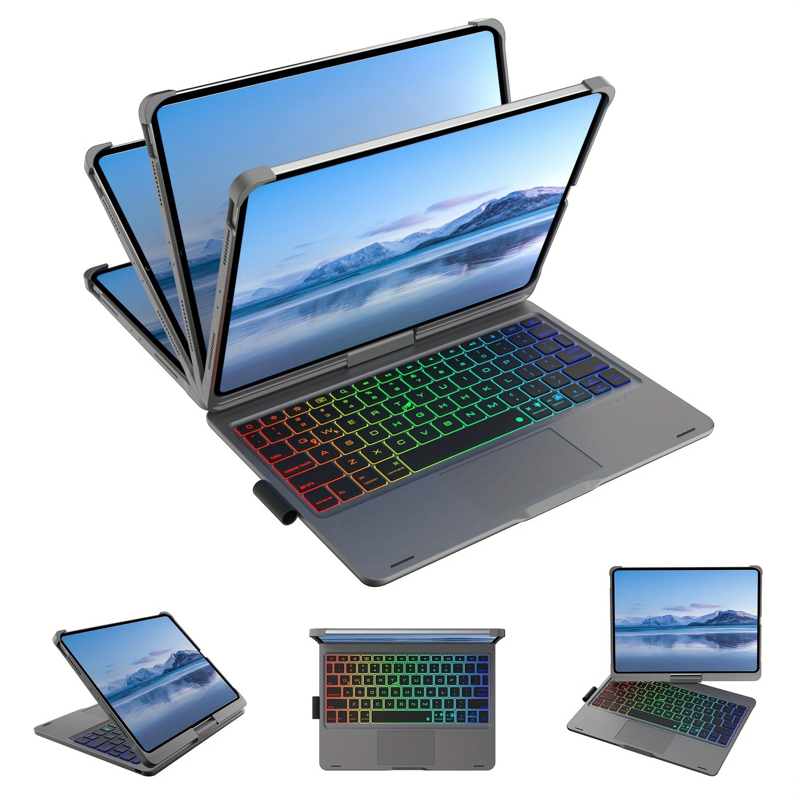 tablet case with keyboard, 360° rotatable, 7 color backlight, multi touch trackpad, light, for ipad (10.9", 2022) & ipad 11th (a16, 2025) tablet case with keyboard, 360° rotatable, 7 color backlight, multi touch trackpad, light, for ipad (10.9", 2022) & ipad 11th (a16, 2025)