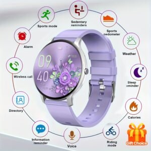 smart watch gift for women, pedometer, distance, calories, 100+ sports modes, multi functional smartwatch, weather, stopwatch, timer, alarm, flashlight, mini games, remote photography, find phone, voice assistant, ultra smart watch, digital watches for men, rugged smart watch for men, ultra thin smart watch, small smart watch, fitness tracker, health monitoring, compact design, sleek smartwatch, durable build, lightweight wearable, multifunctional watch, smart pedometer,