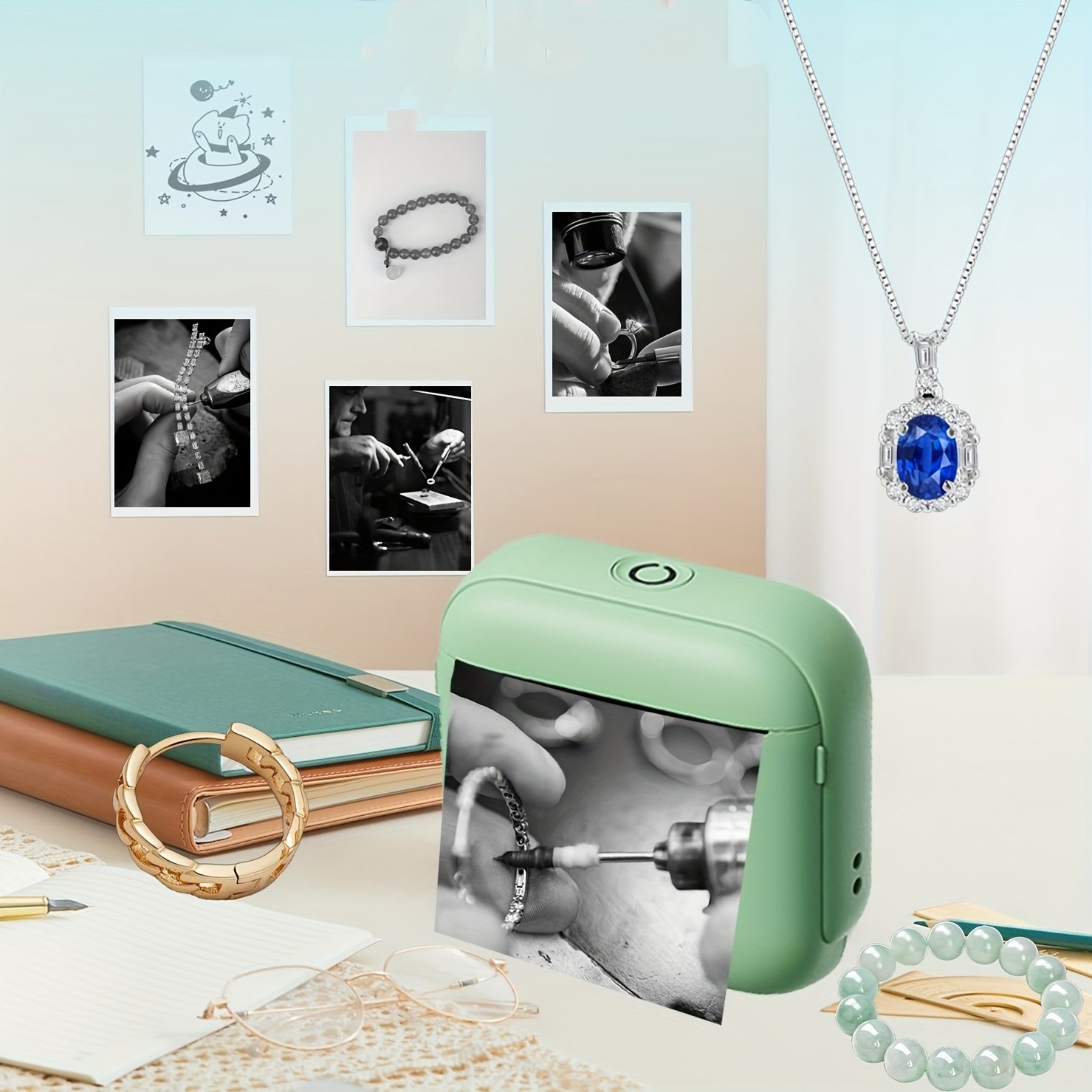 woscale portable thermal printer with 13 or 1 rolls of paper instant print, wireless, hd printing for photos, labels, study notes compatible with ios/android devices, usb rechargeable, ideal for thanksgiving, christmas, halloween gifts woscale portable thermal printer with 13 or 1 rolls of paper instant print, wireless, hd printing for photos, labels, study notes compatible with ios/android devices, usb rechargeable, ideal for thanksgiving, christmas, halloween gifts